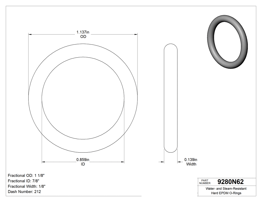 Technical drawing - 9280N62
